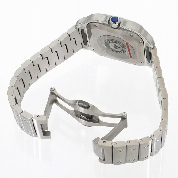 Cartier Santos de Watch MM Bezel Diamond W4SA0005 Silver Unisex - Picture 5 of 7